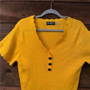 Karl Lagerfeld yellow sweater